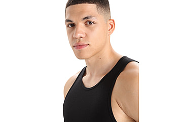 Image of Icebreaker Anatomica Tank Top - Mens, Black, Extra Small, IB103034001XS