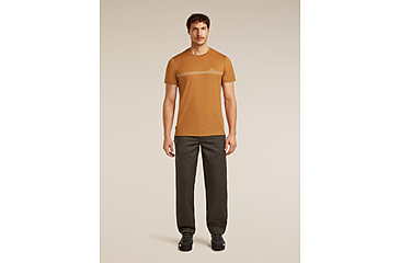 Image of Icebreaker Merino 150 Tech Lite Short Sleeve Range Stripes T-Shirt - Mens