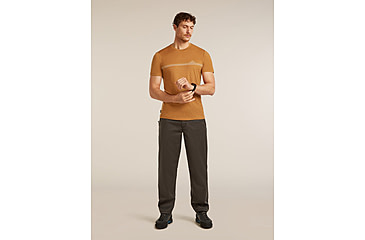 Image of Icebreaker Merino 150 Tech Lite Short Sleeve Range Stripes T-Shirt - Mens