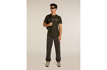 Image of Icebreaker Merino 150 Tech Lite Short Sleeve Range Stripes T-Shirt - Mens