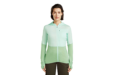 Image of Icebreaker Merino Blend 200 RealFleece Descender Long Sleeve Zip Hoodie - Womens