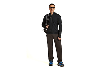 Image of Icebreaker Merino Blend 300 RealFleece Descender Long Sleeve Zip Hoodie - Mens