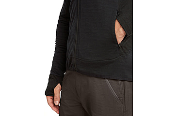 Image of Icebreaker Merino Blend 300 RealFleece Descender Long Sleeve Zip Hoodie - Mens