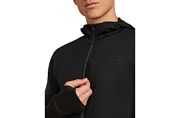 Image of Icebreaker Merino Blend 300 RealFleece Descender Long Sleeve Zip Hoodie - Mens