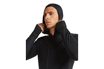 Image of Icebreaker Merino Blend 300 RealFleece Descender Long Sleeve Zip Hoodie - Mens
