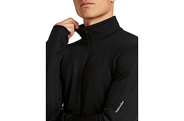 Image of Icebreaker Merino Blend 300 RealFleece Descender Long Sleeve Zip Jacket - Mens