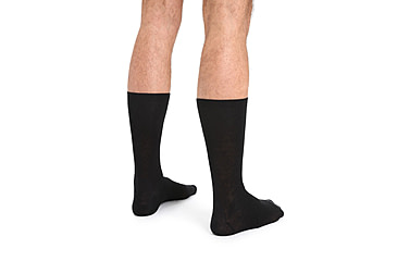 Image of Icebreaker Lifestyle Fine Gauge Crew Socks - Men's, Black, Small, IB105116001SM