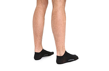 Image of Icebreaker Lifestyle Fine Gauge No Show Socks - Mens, Black/Snow, Small, IB0A56D5A06S