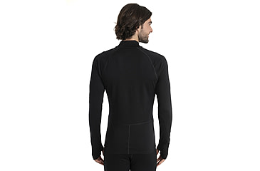 Image of Icebreaker Men 300 MerinoFine Polar LS Half Zip, Black, L, IBBA56Q9001L