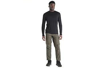 Image of Icebreaker Men Merino 125 Cool-Lite Sphere LS Tee, Black, M, IB0A56ZL001M