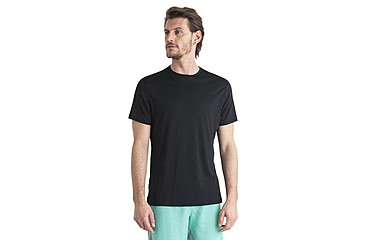 Image of Icebreaker Men Merino 125 Cool-Lite Sphere SS Tee, Black, XL, IB0A56ZM001XL