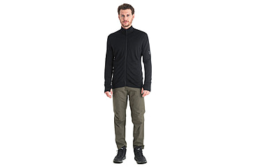 Image of Icebreaker Men Merino 260 Quantum LS Zip, Black, XXL, IBBA56W1001XXL