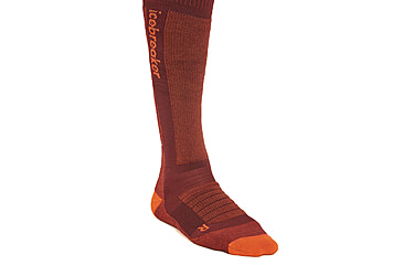 Image of Icebreaker Men Merino Ski+ Medium OTC, Port/Blaze/Cedar Wood, XL, IB0A573P04QXL