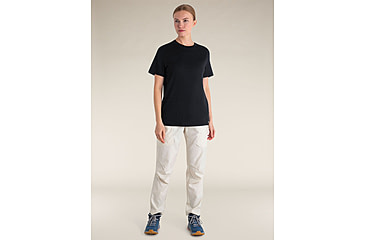 Image of Icebreaker Merino 150 Tech Lite SS Relaxed T-Shirt - Womens, Black, Extra Small, IB0A56XZ001XS
