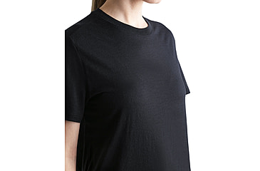 Image of Icebreaker Merino 150 Tech Lite SS Relaxed T-Shirt - Womens, Black, Extra Small, IB0A56XZ001XS