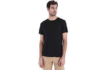 Image of Icebreaker Merino 150 Tech Lite SS T-Shirt - Mens, Black, 2XL, IB0A56WL001XXL