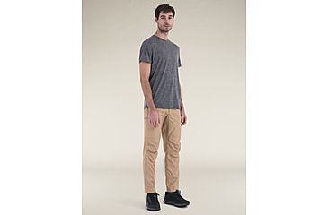 Image of Icebreaker Merino 150 Tech Lite SS T-Shirt - Mens, Gritstone HTHR, Medium, IB0A56WL013M