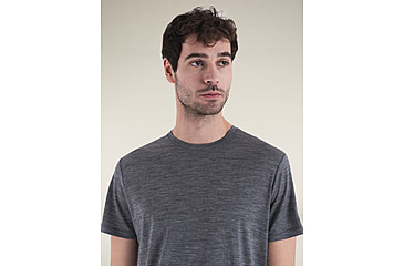 Image of Icebreaker Merino 150 Tech Lite SS T-Shirt - Mens, Gritstone HTHR, Medium, IB0A56WL013M