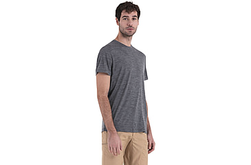 Image of Icebreaker Merino 150 Tech Lite SS T-Shirt - Men's, Gritstone Heather, Medium, IB0A56WL013M