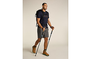 Image of Icebreaker Merino 150 Tech Lite SS T-Shirt Pukaki Reflected - Mens, Midnight Navy, Large, IB0A572Q401L