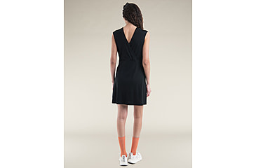Image of Icebreaker Merino 200 Granary Sleeveless V Neck Dress - Womens, Black, Large, IB0A56XS001L