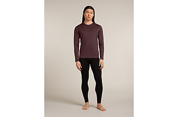 Image of Icebreaker Merino 200 Oasis Long Sleeve Crew Thermal Top - Mens, Java, Extra Large, IB1043650GWXL