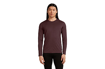 Image of Icebreaker Merino 200 Oasis Long Sleeve Crew Thermal Top - Mens, Java, Extra Large, IB1043650GWXL