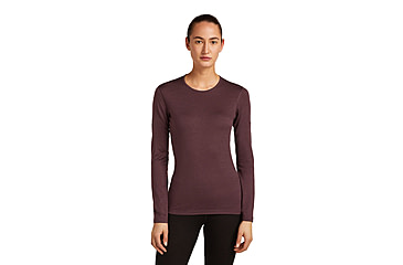 Image of Icebreaker Merino 200 Oasis Long Sleeve Crew Thermal Top - Womens, Java, Small, IB1043750GWS