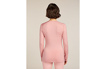 Image of Icebreaker Merino 260 Tech Long Sleeve Crew Thermal Top - Womens, Blush, Large, IB1043870GUL