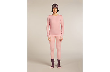 Image of Icebreaker Merino 260 Tech Long Sleeve Crew Thermal Top - Womens, Blush, Large, IB1043870GUL
