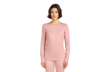 Image of Icebreaker Merino 260 Tech Long Sleeve Crew Thermal Top - Womens, Blush, Large, IB1043870GUL