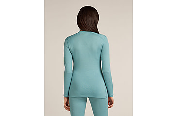 Image of Icebreaker Merino 260 Tech Long Sleeve Crew Thermal Top - Womens, Hydro, Small, IB104387451S