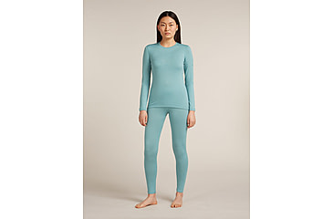 Image of Icebreaker Merino 260 Tech Long Sleeve Crew Thermal Top - Womens, Hydro, Small, IB104387451S