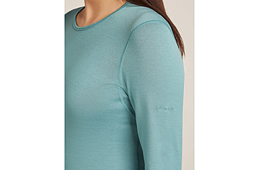 Image of Icebreaker Merino 260 Tech Long Sleeve Crew Thermal Top - Womens, Hydro, Small, IB104387451S