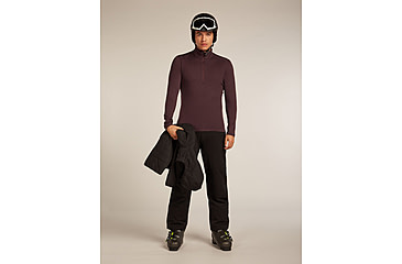 Image of Icebreaker Merino 260 Tech Long Sleeve Half Zip Thermal Top - Mens, Java, Extra Large, IBB043720GWXL