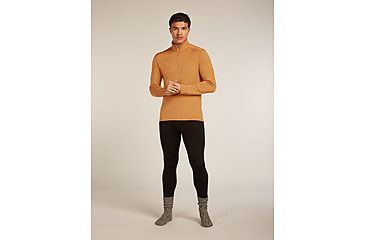 Image of Icebreaker Merino 260 Tech Long Sleeve Half Zip Thermal Top - Mens, Trail, Extra Large, IBB043720GRXL
