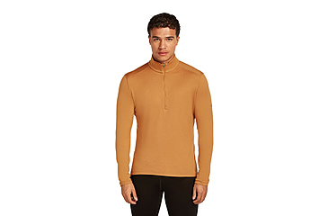 Image of Icebreaker Merino 260 Tech Long Sleeve Half Zip Thermal Top - Mens, Trail, Extra Large, IBB043720GRXL