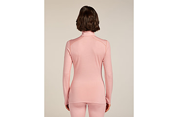 Image of Icebreaker Merino 260 Tech Long Sleeve Half Zip Thermal Top - Womens, Blush, Large, IBB043900GUL