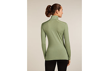 Image of Icebreaker Merino 260 Tech Long Sleeve Half Zip Thermal Top - Womens, Lichen, Medium, IBB04390A74M
