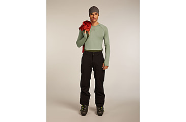 Image of Icebreaker Merino 260 ZoneKnit Long Sleeve Crew Thermal Top - Mens, Loden/Lichen/CB, Large, IB0A57CI0JFL