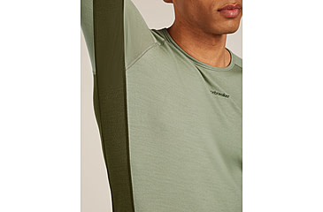 Image of Icebreaker Merino 260 ZoneKnit Long Sleeve Crew Thermal Top - Mens, Loden/Lichen/CB, Large, IB0A57CI0JFL