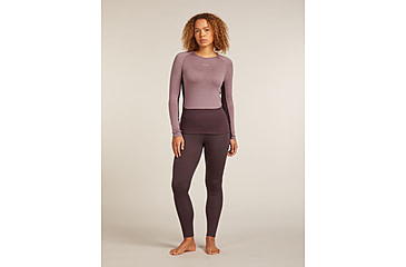 Image of Icebreaker Merino 260 ZoneKnit Long Sleeve Crew Thermal Top - Womens, Java/Summit/CB, Medium, IB0A57CL0JQM