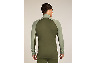 Image of Icebreaker Merino 260 ZoneKnit Long Sleeve Half Zip Thermal Top - Mens, Loden/Lichen/CB, Extra Large, IB0A57CJ0JFXL