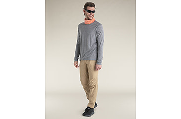 Image of Icebreaker Merino Blend 125 Cool-Lite Sphere Long Sleeve Tee - Mens, Metro HTHR, Large, IB0A56ZL016L