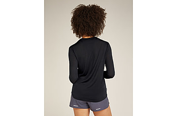 Image of Icebreaker Merino Blend 125 Cool-Lite Sphere LS T-Shirt - Womens, Black, Small, IB0A56ZN001S