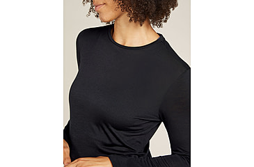 Image of Icebreaker Merino Blend 125 Cool-Lite Sphere LS T-Shirt - Womens, Black, Small, IB0A56ZN001S