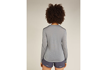 Image of Icebreaker Merino Blend 125 Cool-Lite Sphere LS T-Shirt - Womens, Metro HTHR, Small, IB0A56ZN016S