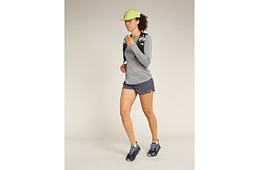Image of Icebreaker Merino Blend 125 Cool-Lite Sphere LS T-Shirt - Womens, Metro HTHR, Small, IB0A56ZN016S