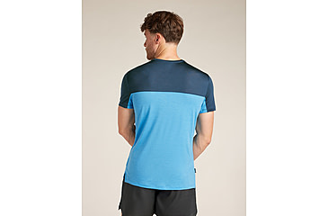 Image of Icebreaker Merino Blend 125 Cool-Lite Sphere SS T-Shirt Colour Block - Mens, Arctic/Abyss/CB, Small, IB0A56X30GES