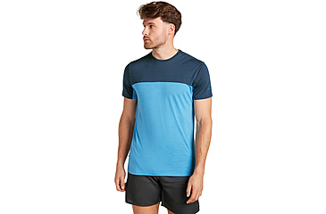 Image of Icebreaker Merino Blend 125 Cool-Lite Sphere SS T-Shirt Colour Block - Mens, Arctic/Abyss/CB, Small, IB0A56X30GES